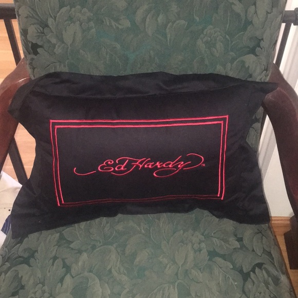 NWT Ed Hardy European Pillow Sham and Throw Pillow - Picture 1 of 2